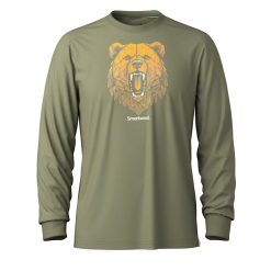 Alternative view of Geometric Bear Long Sleeve Graphic Tee