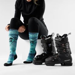 Alternative view of Women's Ski Topo Treasures Print Over The Calf Socks