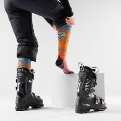 Alternative view of Ski Geo Peaks Print Over The Calf Socks