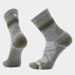 Hike Striped Mid Crew Socks