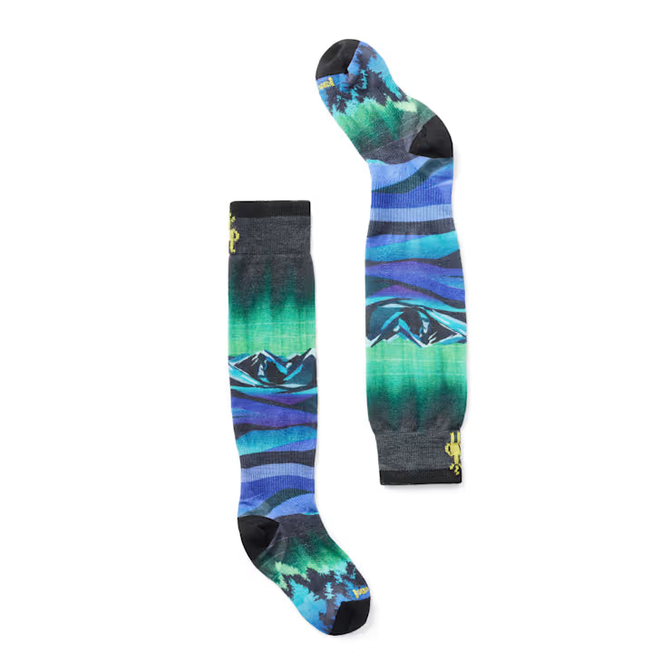 Junior Ski Aurora Flash Print Over The Calf Socks - Image 2