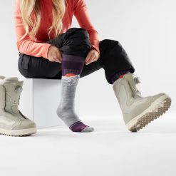 Alternative view of Women's Snowboard Valley Sunset Over The Calf Socks