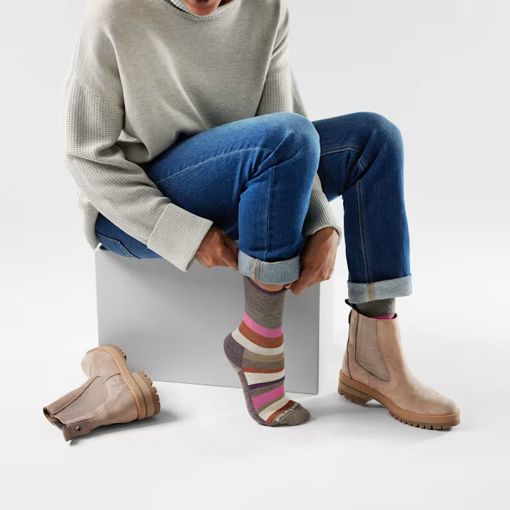 Women's Everyday Multi-Stripe Crew Socks - Image 2