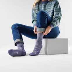 Alternative view of Women's Everyday Cozy Waffle Press Crew Socks