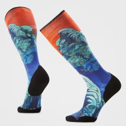 Ski Winter Haze Print OTC Socks