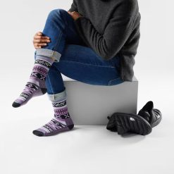 Alternative view of Everyday Cozy Cabin Games Crew Socks