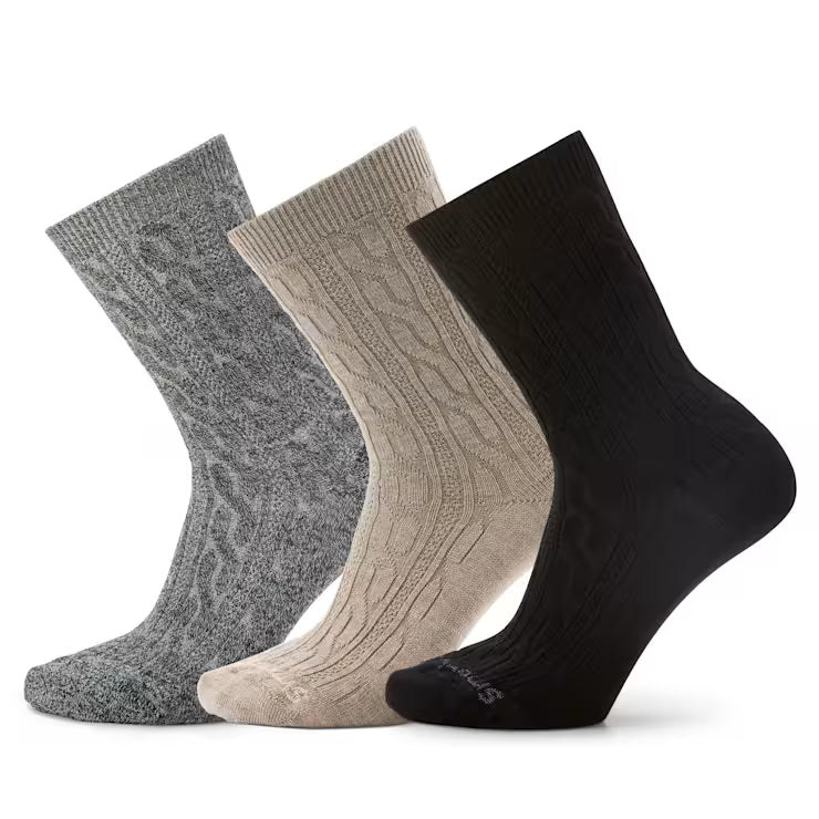 Everyday Cable Crew Socks Trio Gift Box