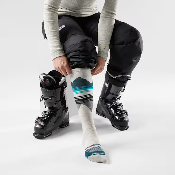Women's Ski Pattern Over The Calf Socks - Image 2