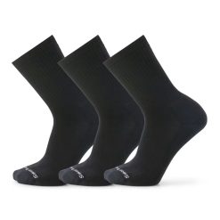 Everyday Solid Rib Crew Socks 3-Pack