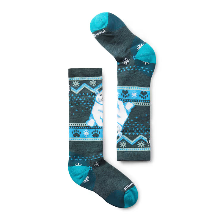 Kids' Wintersport Polar Bear Pattern Over The Calf Socks