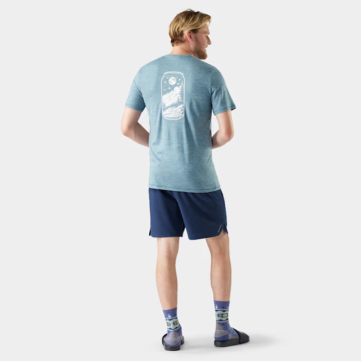 Men's Merino Hemp Blend Peak Pints Short Sleeve Graphic Tee - Image 2