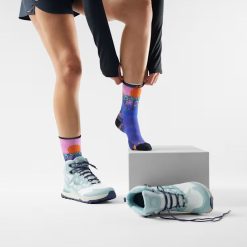 Alternative view of Women’s Hike Mountain Sunrise Print Crew Socks