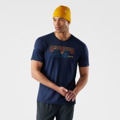 Men's Mountain Sunrise Active Short Sleeve Graphic Tee