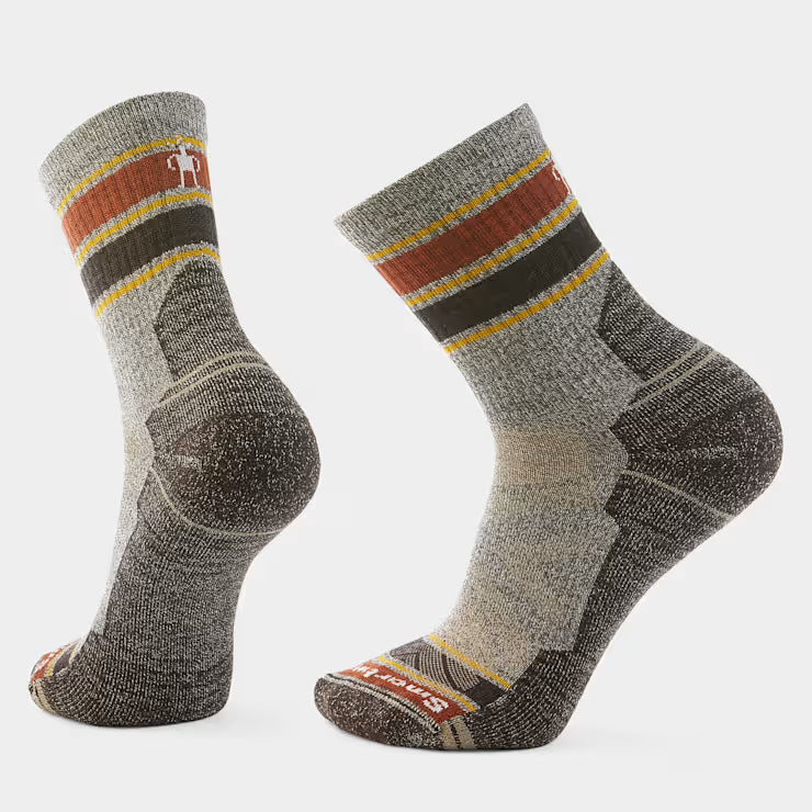 Hike Striped Mid Crew Socks