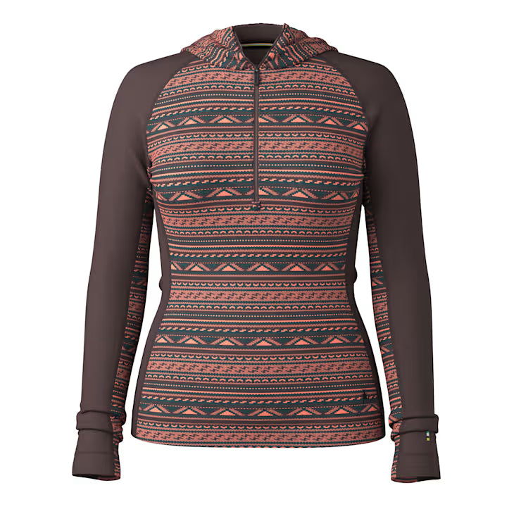 Women's Classic Thermal Merino Base Layer 1/2 Zip Hoodie - Image 3