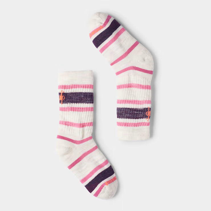 Kids' Hike Striped Crew Socks