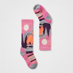 Kids' Ski Sleigh Bear Over The Calf Socks