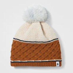 Alternative view of Cable Knit Colorblock Pom Beanie
