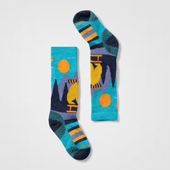 Kids' Ski Sleigh Bear Over The Calf Socks
