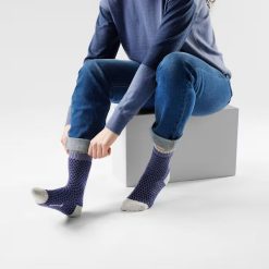 Alternative view of Women's Everyday Cozy Popcorn Polka Dot Crew Socks