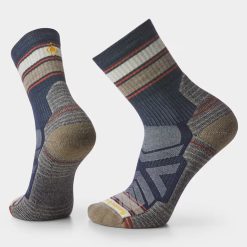 Hike Striped Mid Crew Socks