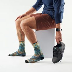 Alternative view of Bike Rugged Ride Print Crew Socks