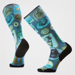 Ski Explorer Print Over The Calf Socks