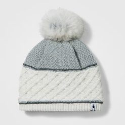 Alternative view of Cable Knit Colorblock Pom Beanie