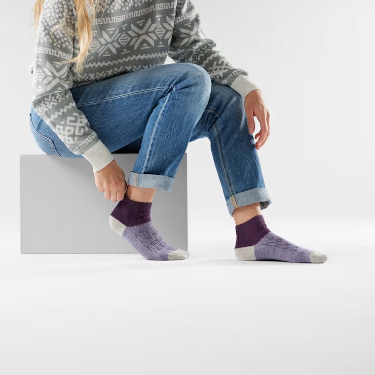 Women's Everyday Cable Ankle Socks - Image 2