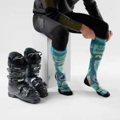 Alternative view of Ski Explorer Print Over The Calf Socks