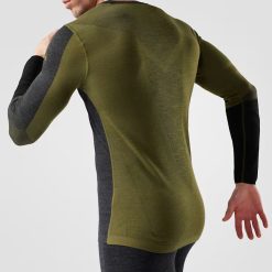 Alternative view of Men's Intraknit™ Thermal Merino Base Layer Colorblock Crew