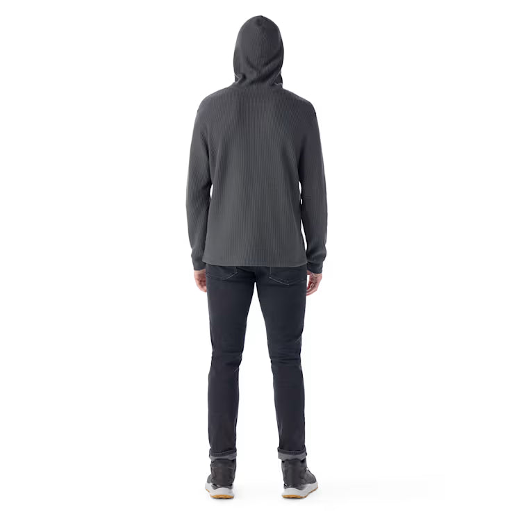 Men's Waffle Henley Hoodie - Image 2
