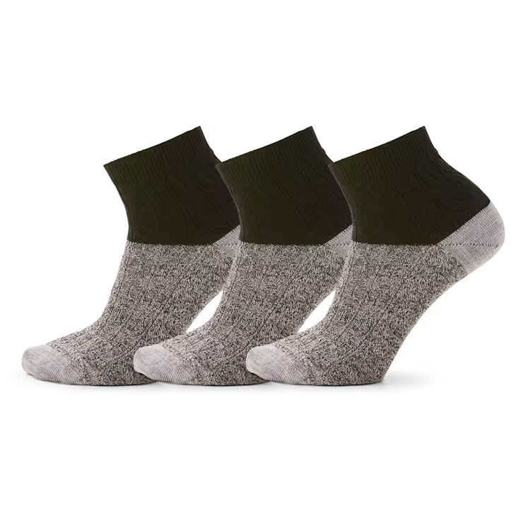 Everyday Cable Ankle Socks 3-Pack