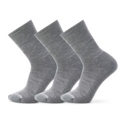 Everyday Solid Rib Crew Socks 3-Pack