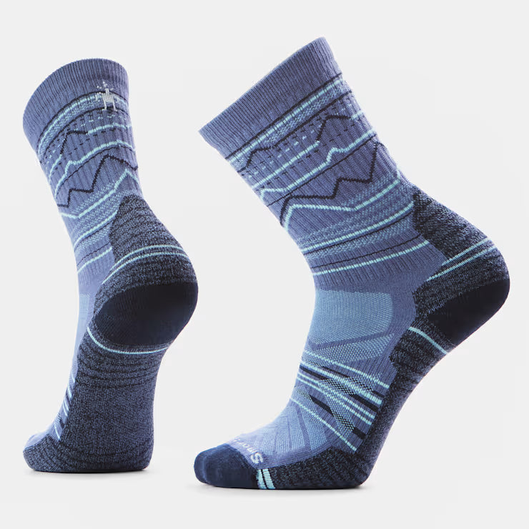 Hike Mountain Range Pattern Crew Socks