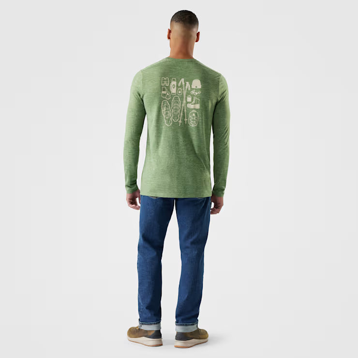 Men's Merino Hemp Blend Gear Up Long Sleeve Graphic Tee - Image 2
