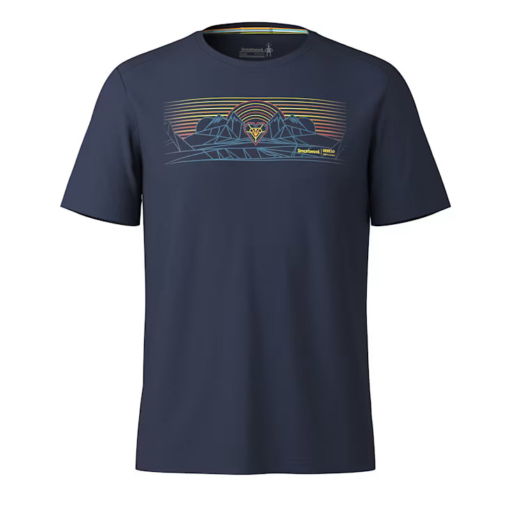 Men's Mountain Sunrise Active Short Sleeve Graphic Tee - Image 2
