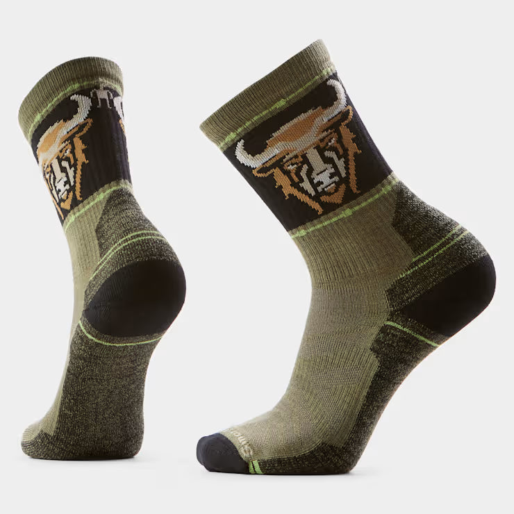 Hike Bison Crew Socks