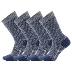 Everyday Cozy Digi-Tick Crew Socks 4-pack