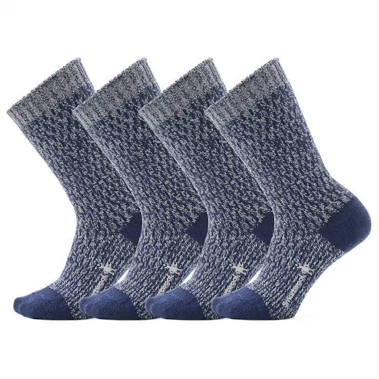 Everyday Cozy Digi-Tick Crew Socks 4-pack