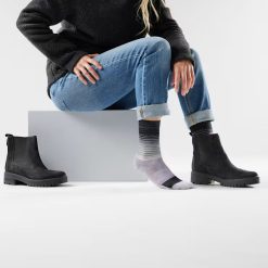 Alternative view of Women's Everyday Stitch Stripe Crew Socks