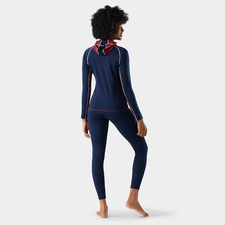 Women's Classic Thermal Merino Base Layer 1/2 Zip Hoodie - Image 3